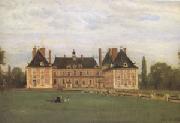Jean Baptiste Camille  Corot Rosny,the Chateau of the Duchesse de Berry (mk05) oil painting artist
